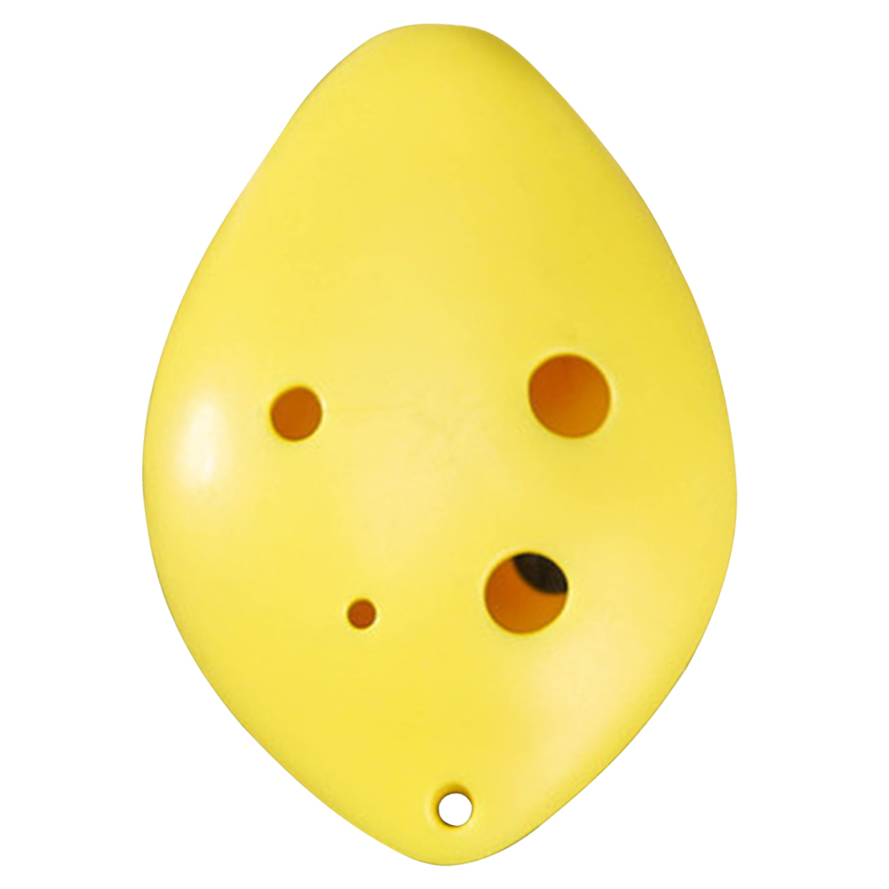 Yucurem Baby Child Ocarina 6 Holes with Song Book Neck String Student Toy (Yellow)